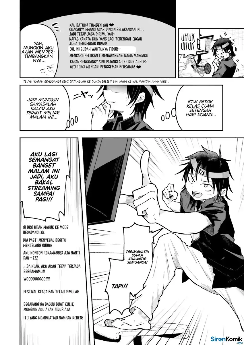 Baca Isekai de Haishin Katsudou wo Shitara Tairyou no Yandere Shinja wo Umidashite Shimatta Ken - Chapter 52 halaman 3