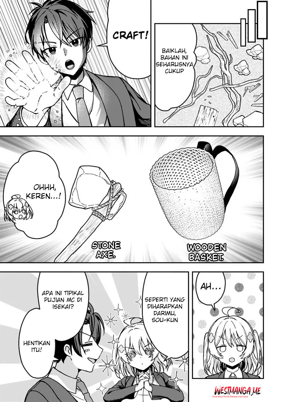 Baca Isekai Rakuraku Mujintou Life: Class Ten'i de Craft Ability o Eranda Ore Dake ga, Bishoujo Tachi to Slow Life o Okureru-ppoi - Chapter 02 halaman 13