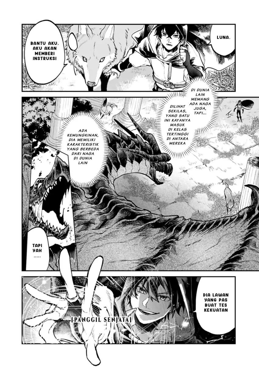 Baca Isekai Summoner, Shinwa no Kaibutsu-tachi to Gendai de Musou suru: Uragirareta Moto Eiyuu wa, Aikasaname na Nakama to Heiwa ni Kurashitai - Chapter 02.2 halaman 12