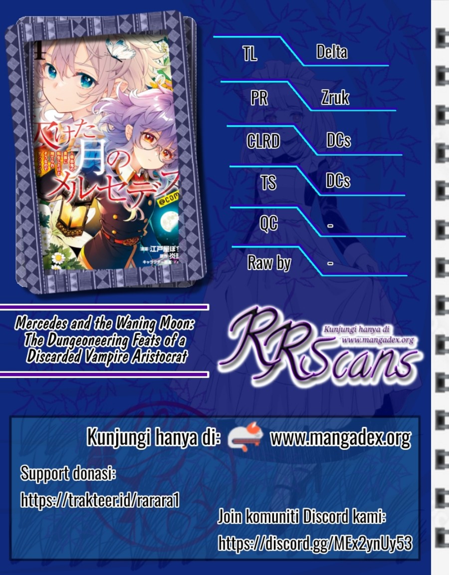 Baca Kaketa Tsuki no Mercedes ~Kyuuketsuki no Kizoku ni Tensei Shitakedo Sute Rare Sounanode Dungeon o Seiha Suru~ - Chapter 01 halaman 1