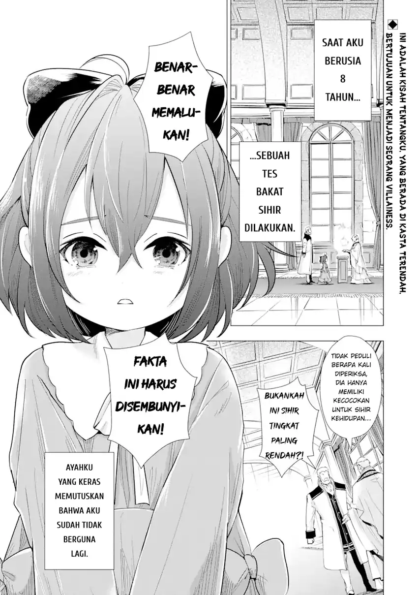 Baca Kareinaru Akujo ni Naritai wa!: Aisare Tensei Shoujo wa, Tanoshii Nidome no Jinsei o Okurimasu - Chapter 01 halaman 1