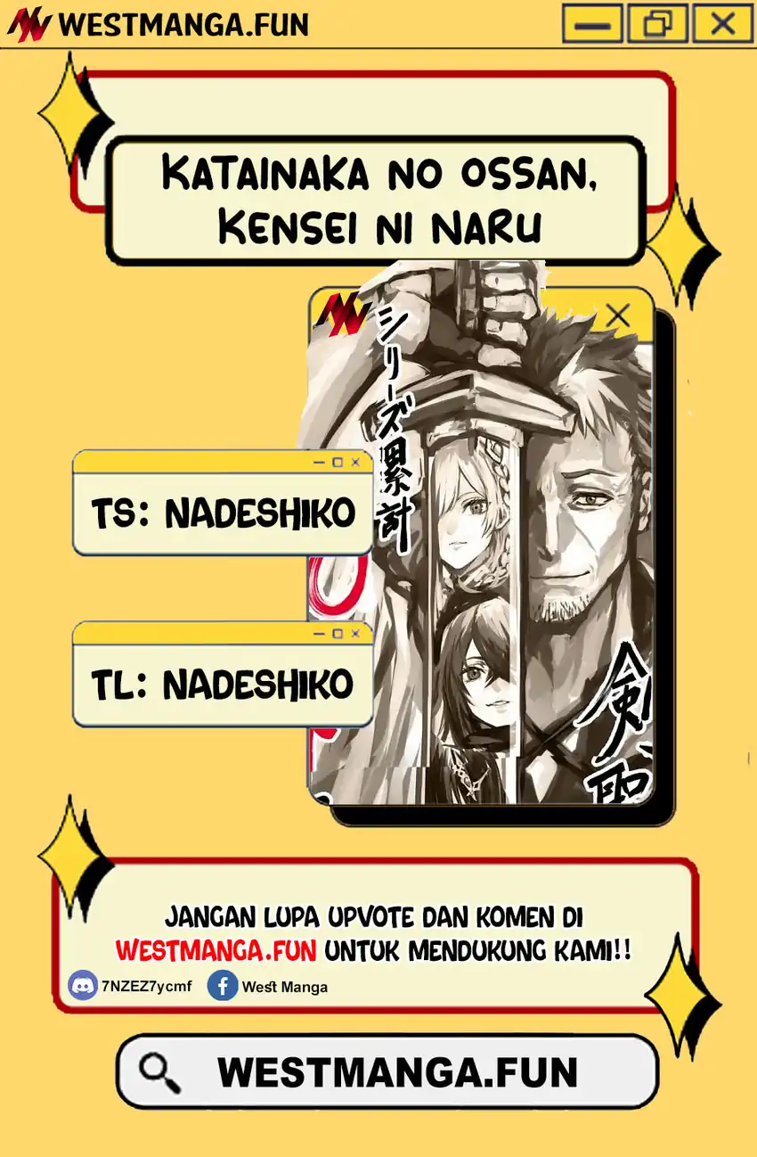 Baca Katainaka no Ossan, Kensei ni Naru ~tada no inaka no kenjutsu shihan datta no ni, taisei shita deshi-tachi ga ore wo hottekurenai ken~ - Chapter 37 halaman 1