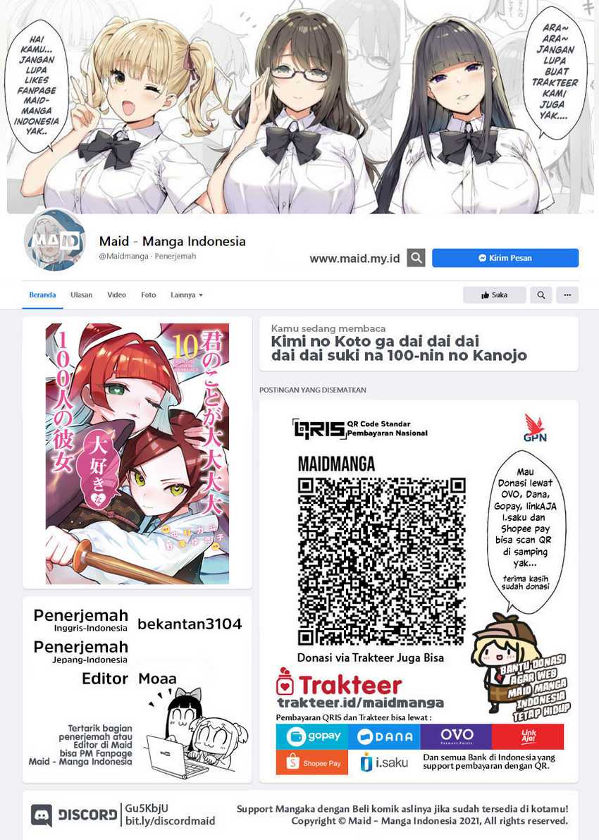 Baca Kimi no koto ga Dai Dai Dai Dai Daisuki na 100-nin no Kanojo - Chapter 108 halaman 2