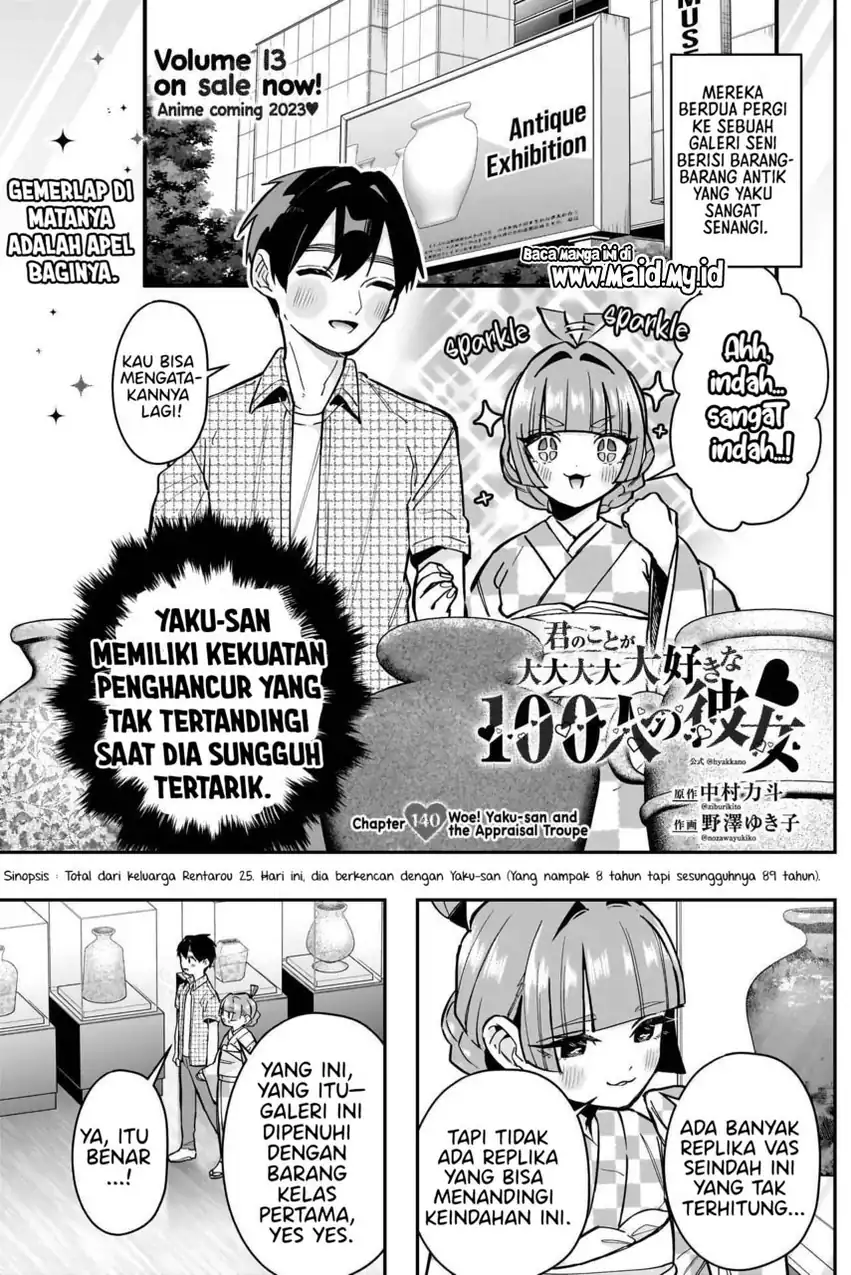 Baca Kimi no koto ga Dai Dai Dai Dai Daisuki na 100-nin no Kanojo - Chapter 140 halaman 3