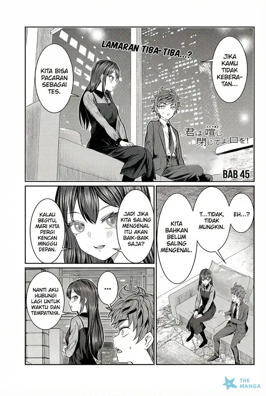 Baca Kimi wa Yakamashi Tojite yo Kuchi wo! - Chapter 45 halaman 2