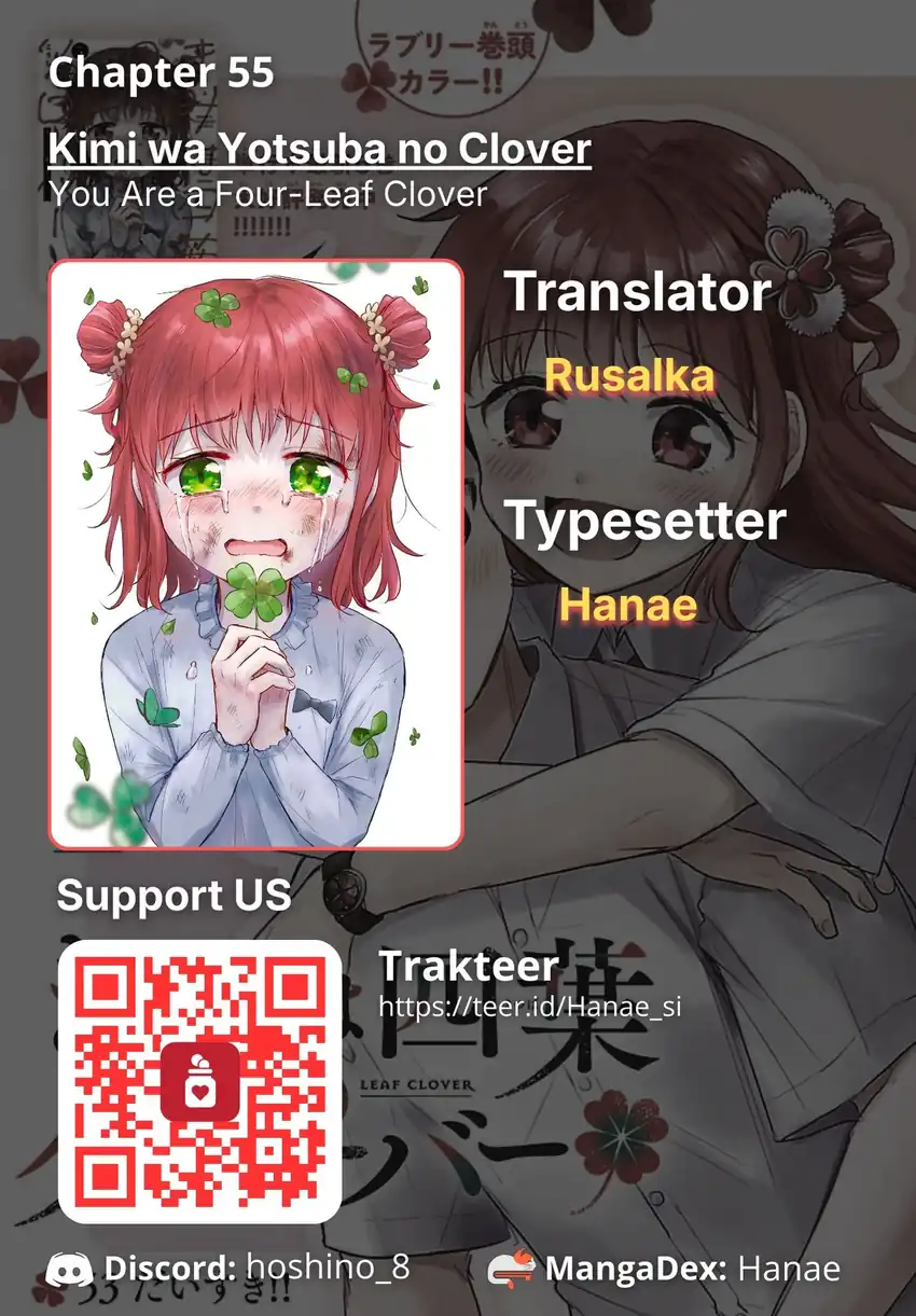 Baca Kimi wa Yotsuba no Clover - Chapter 55 halaman 1