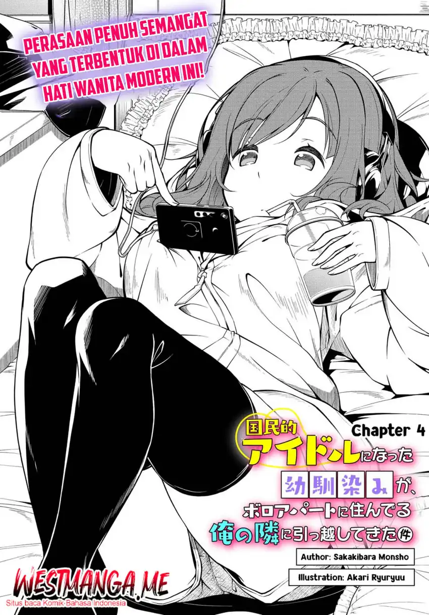 Kokuminteki Idol ni natta Osananajimi ga, Boro Apartment ni Sunderu Ore no Tonari ni Hikkoshite Kita Ken Chapter 04.1 page 10