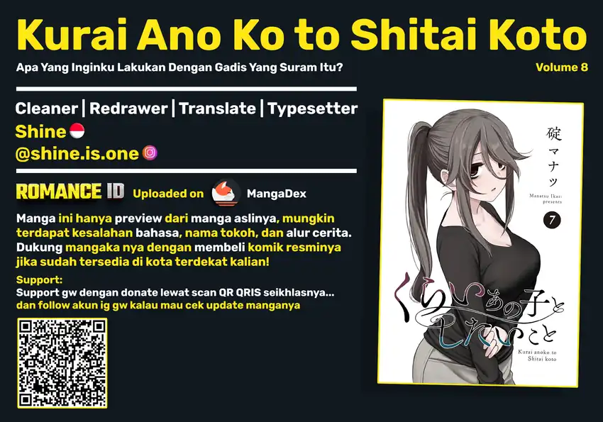 Baca Kurai Anoko to Shitai koto - Chapter 91 halaman 1