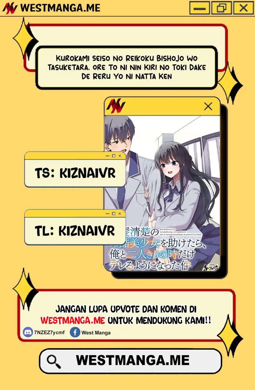 Baca Kurokami Seiso No Reikoku Bishojo Wo Tasuketara, Ore to Ni Nin Kiri No Toki Dake De Reru Yo Ni Natta Ken - Chapter 06 halaman 1