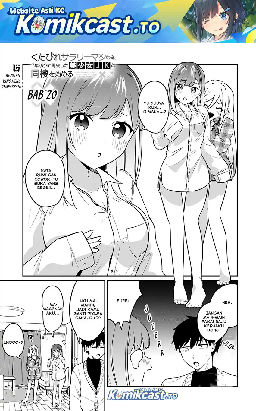 Baca Kutabire Salarymen no Ore, 7nenburi ni Saikai shita Bishoujo JK to Dosei wo Hajimaru - Chapter 20 halaman 2