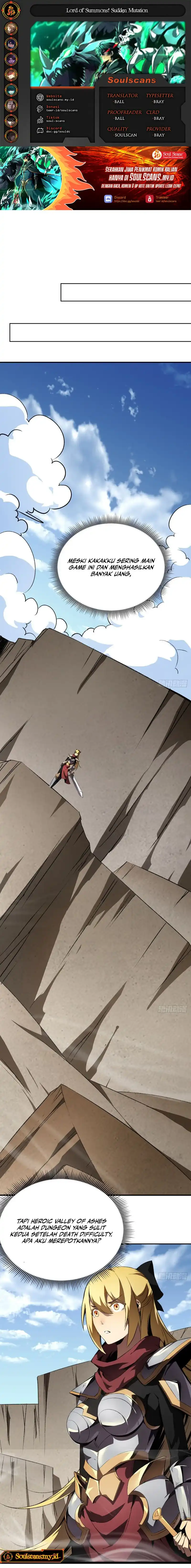 Baca Lord of Summons! Sudden Mutation - Chapter 51 halaman 1