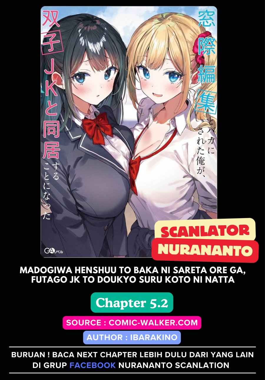 Madogiwa henshuu to baka ni sareta ore ga, futago JK to doukyo suru koto ni natta Chapter 05.2 page 2