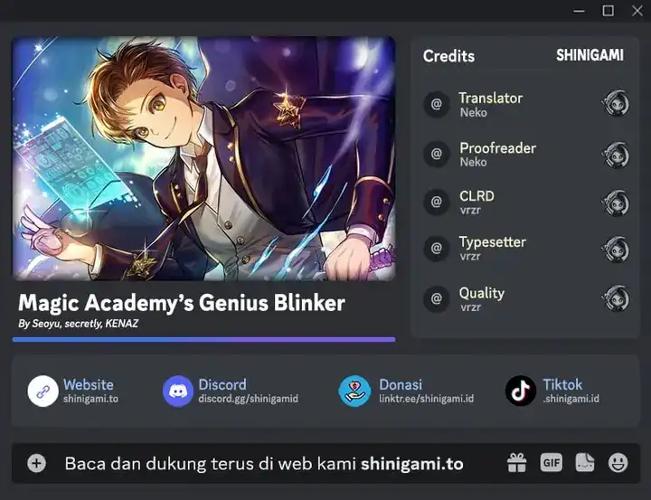 Baca Magic Academy's Genius Blinker - Chapter 86 halaman 1