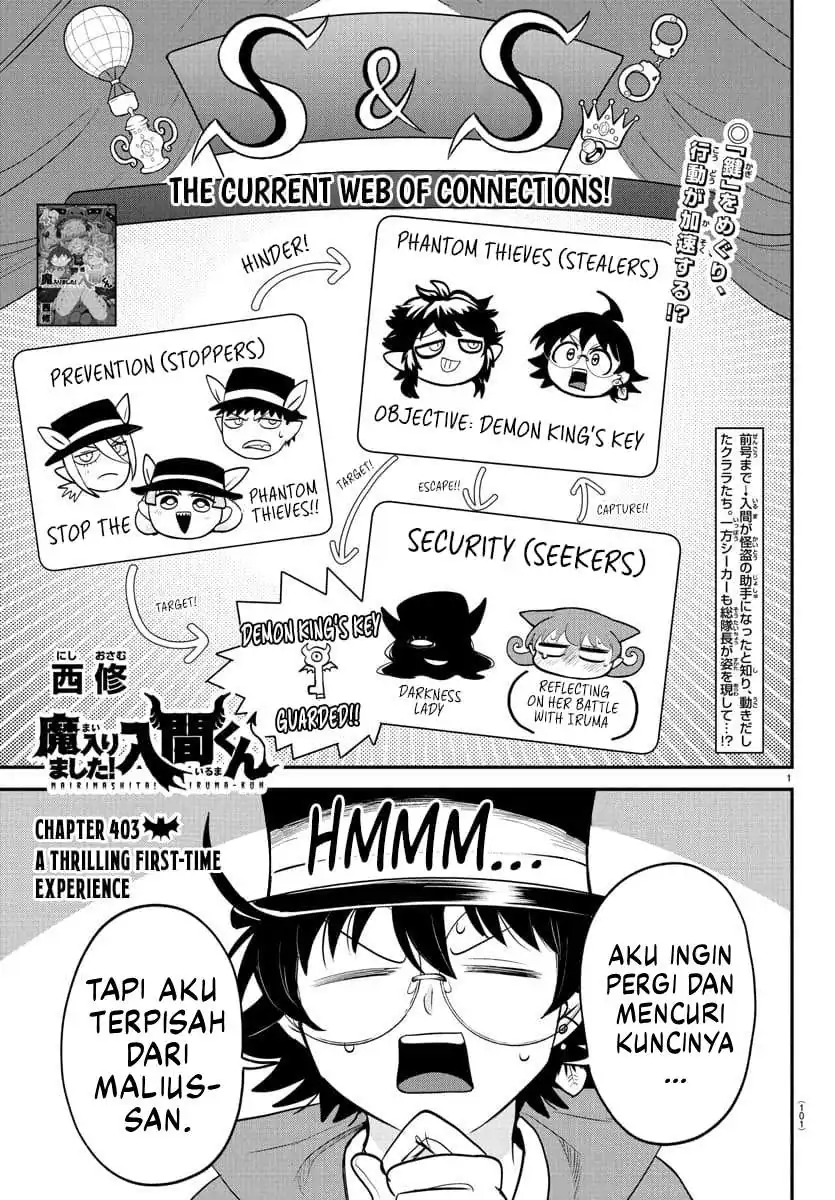 Baca Mairimashita! Iruma-kun - Chapter 403 halaman 2