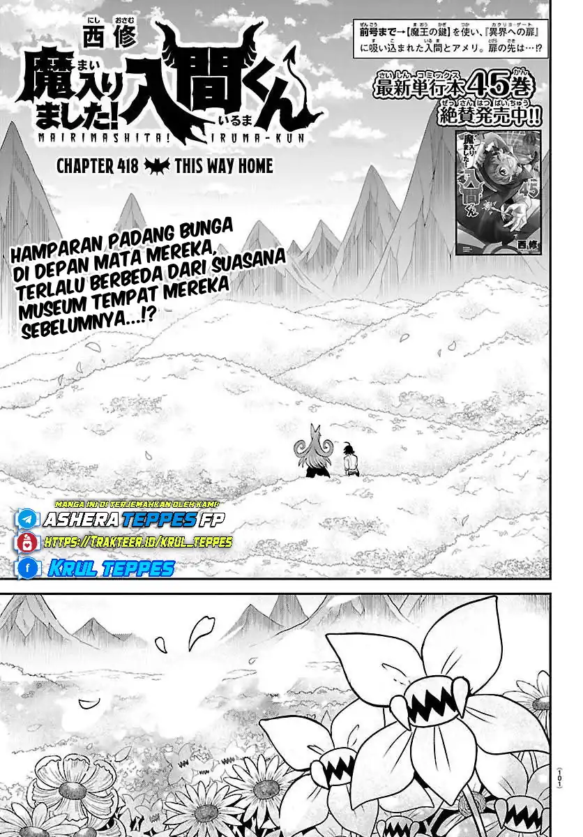 Baca Mairimashita! Iruma-kun - Chapter 418 halaman 2