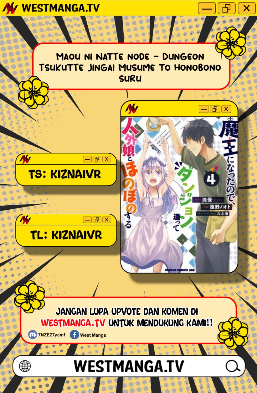 Baca Maou ni Natta node, Dungeon Tsukutte Jingai Musume to Honobono suru - Chapter 88.2 halaman 1