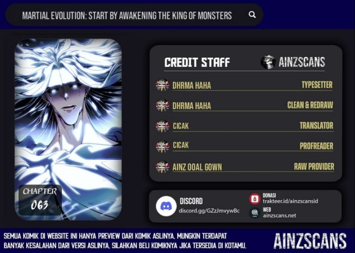 Baca Martial Evolution: Start by Awakening the King of Monsters Chapter 63 - Halaman 1 Baca Martial Evolution: Start by Awakening the King of Monsters - Chapter 63 halaman 1
