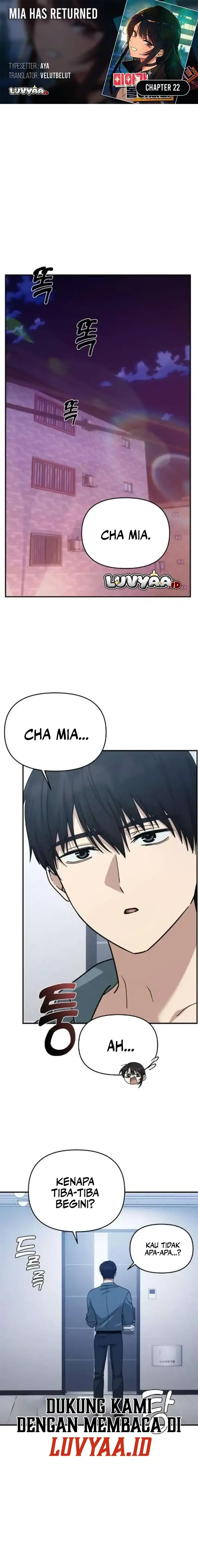 Baca Mia Has Returned - Chapter 22 halaman 1
