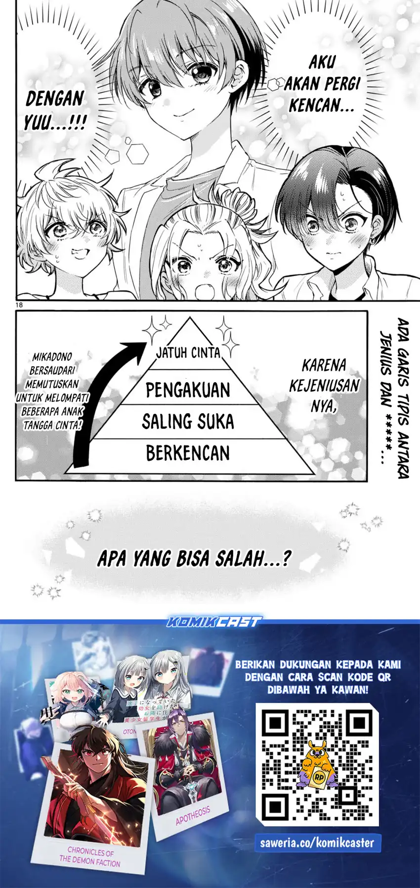 Baca Mikadono Sanshimai wa Angai, Choroi Chapter 126 - Halaman 19 Baca Mikadono Sanshimai wa Angai, Choroi - Chapter 126 halaman 19