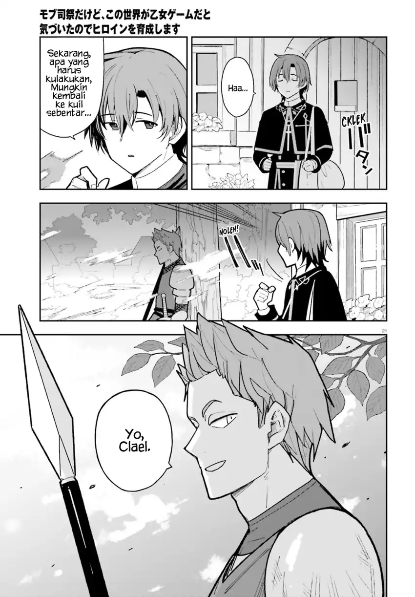 Baca Mob Shisai dakedo, Kono Sekai ga Otome Game dato Kizuita node Heroine o Ikusei Shimasu - Chapter 04 halaman 22