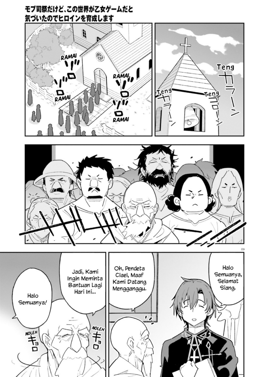 Baca Mob Shisai dakedo, Kono Sekai ga Otome Game dato Kizuita node Heroine o Ikusei Shimasu - Chapter 06 halaman 9