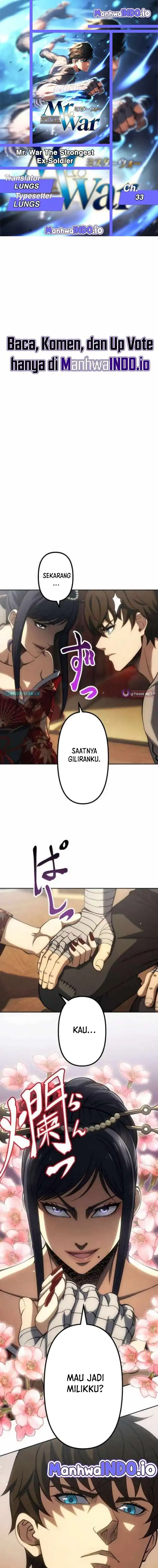 Baca Mr. War - The Strongest Ex-Soldier - Chapter 33 halaman 1