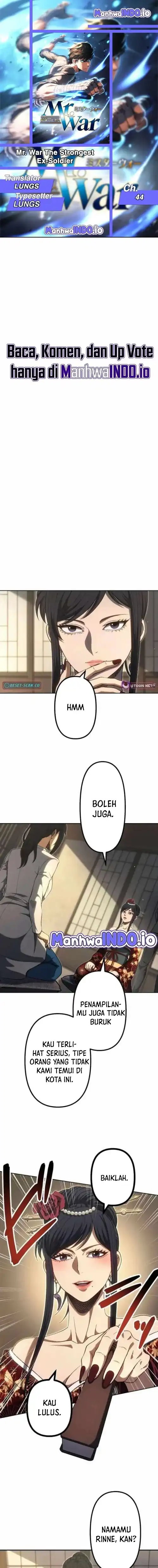 Baca Mr. War - The Strongest Ex-Soldier - Chapter 44 halaman 1