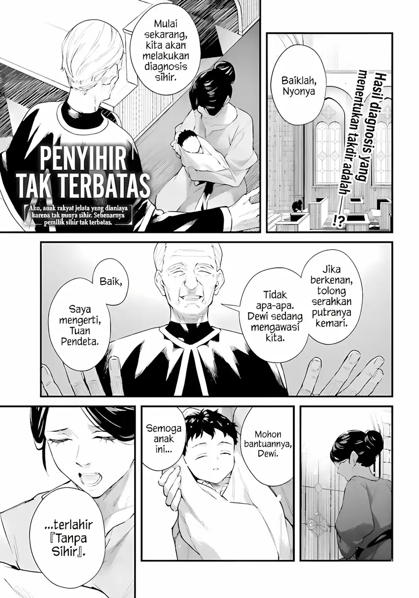 Baca Mugen no Majutsu Shi Maryoku Nashi de Heimin no Ko to Hakugai Sareta Ore. Jitsuha Mugen no Maryoku Mochi - Chapter 01 halaman 2