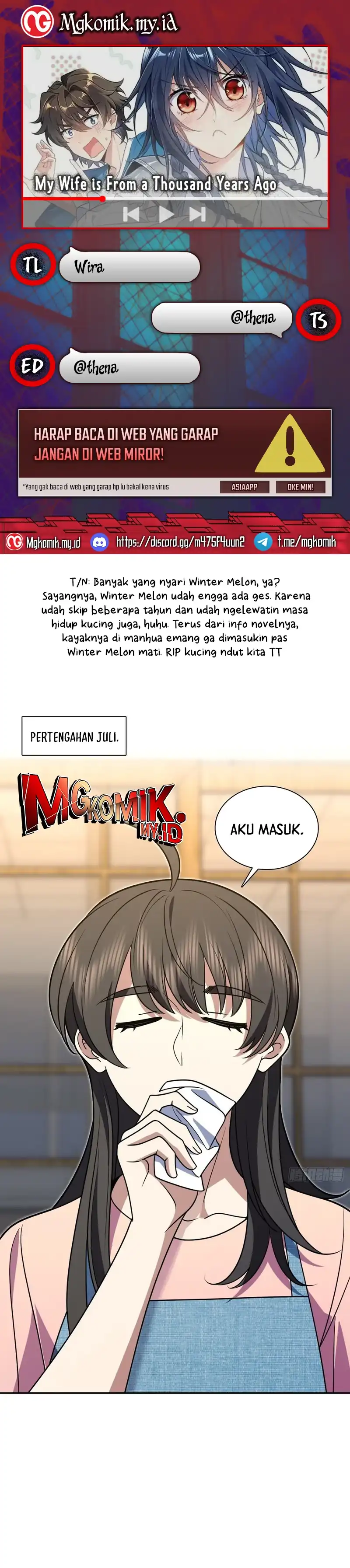 Baca My Wife Is From a Thousand Years Ago - Chapter 446 halaman 1