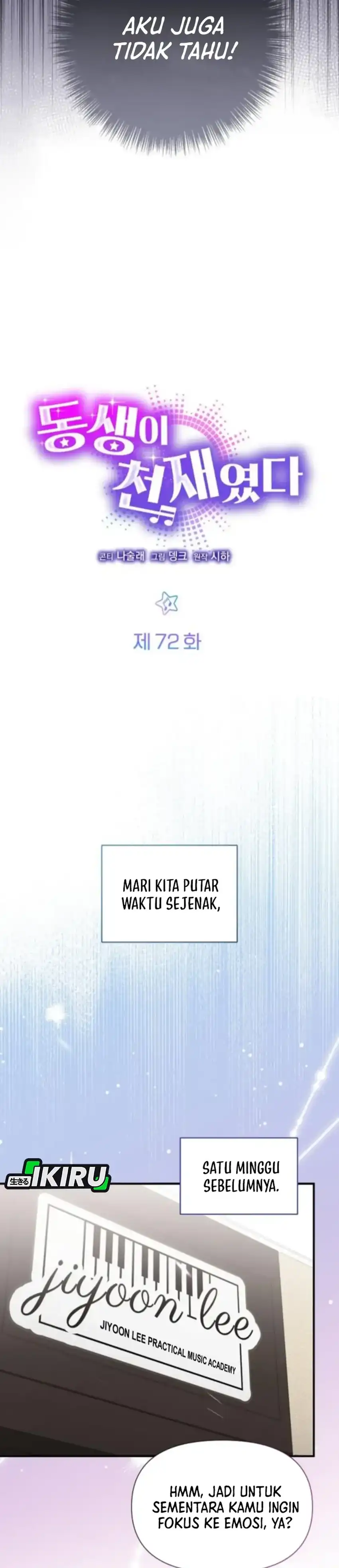 Baca My Younger Sister Was a Genius - Chapter 72 halaman 6