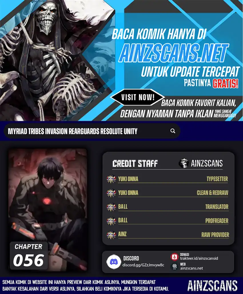 Baca Myriad Tribes Invasion: Rearguard’s Resolute Unity Chapter 56 - Halaman 1 Baca Myriad Tribes Invasion: Rearguard’s Resolute Unity - Chapter 56 halaman 1