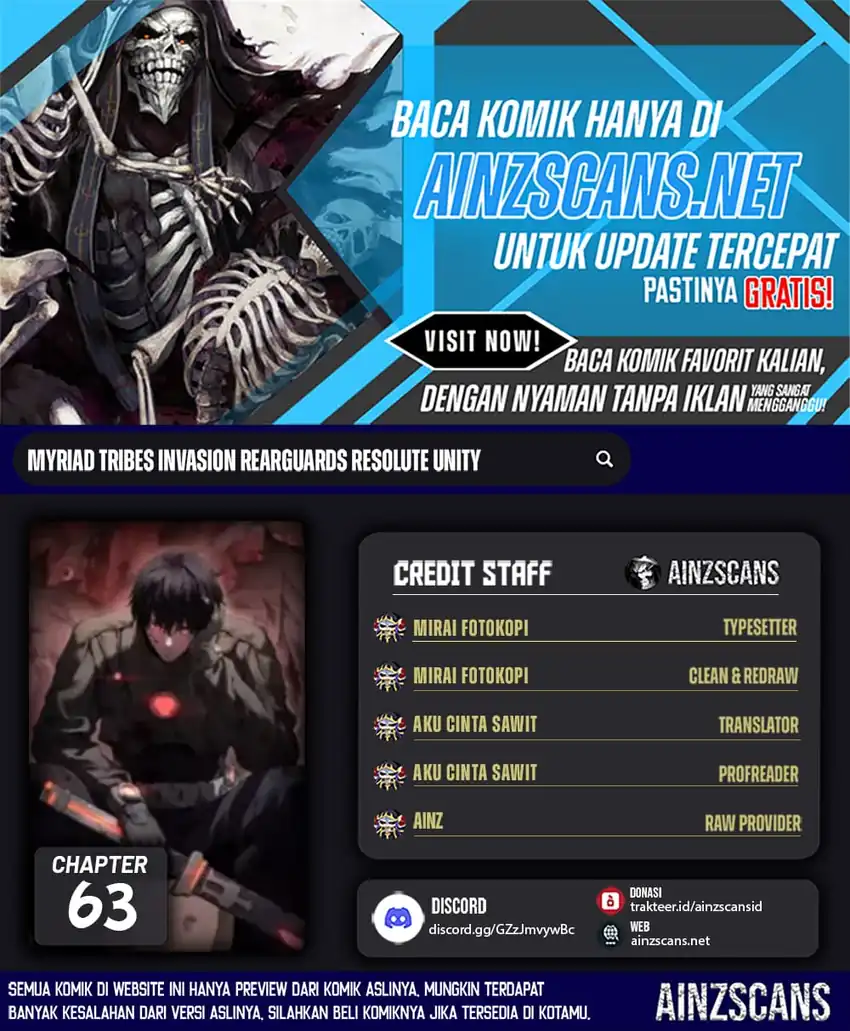 Baca Myriad Tribes Invasion: Rearguard's Resolute Unity - Chapter 63 halaman 1