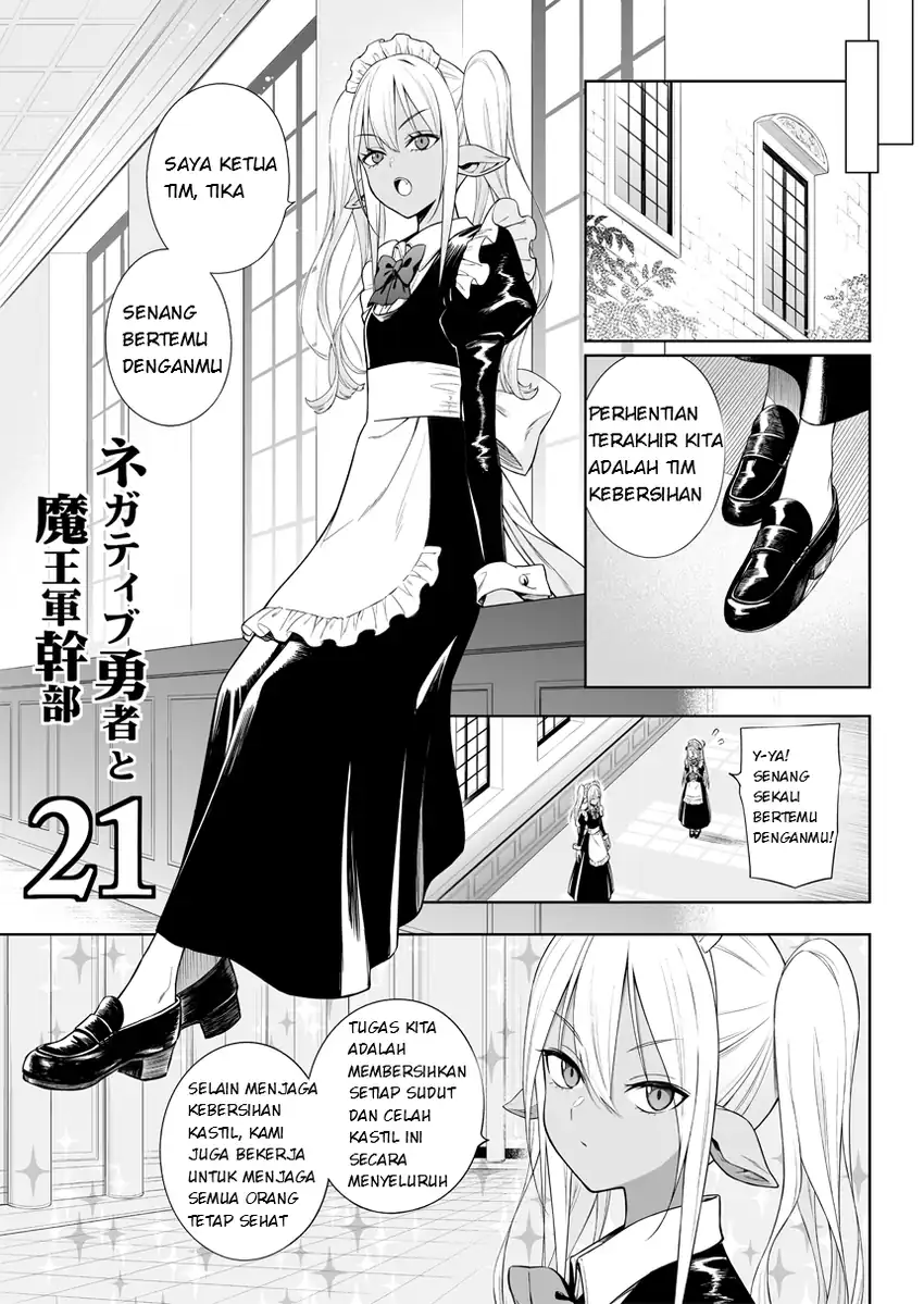 Baca Negatibu Yuusha to Maougun Kanbu - Chapter 21 halaman 1