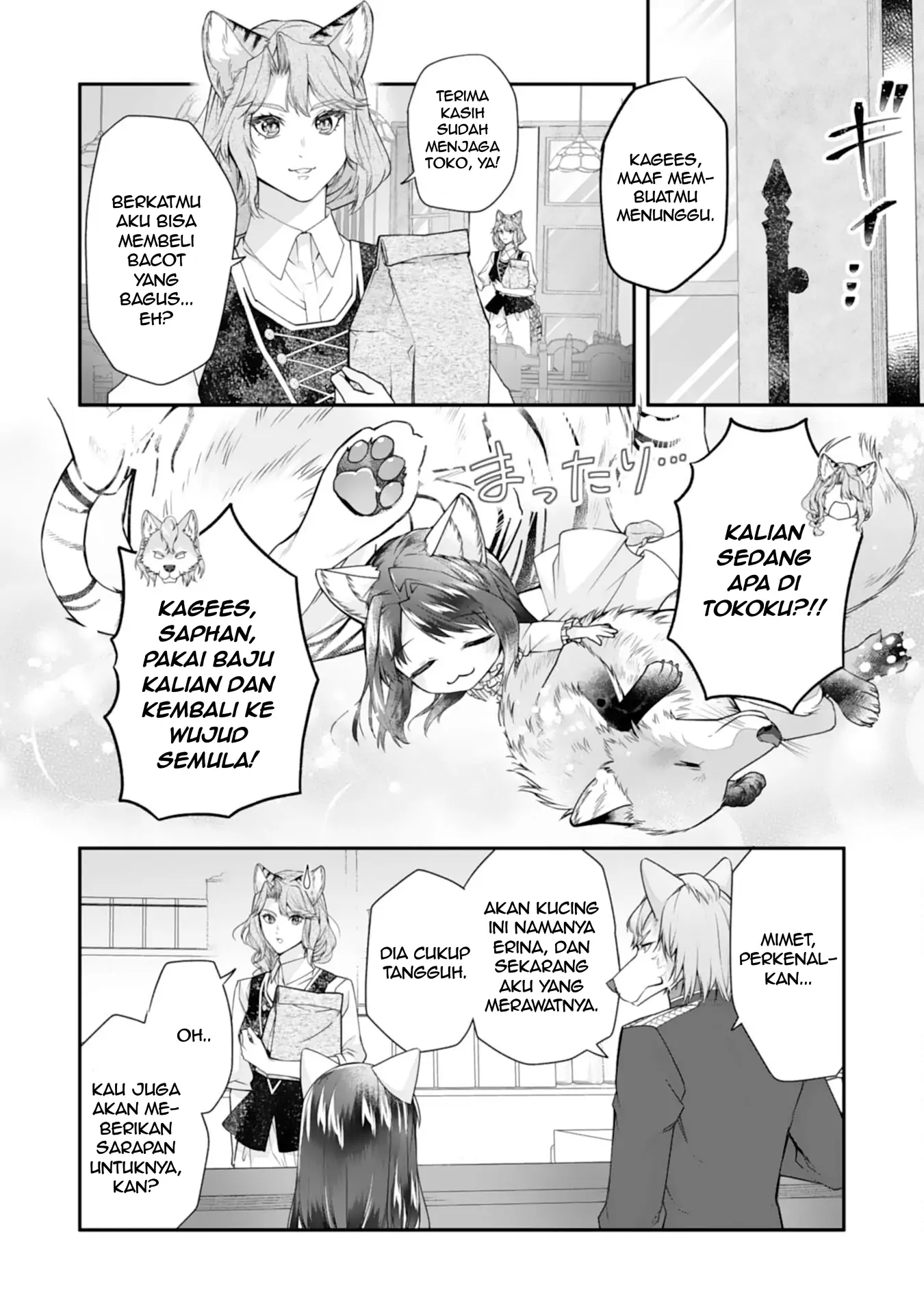 Baca Neko Neko Youjo no Aijou Gohan ~Isekai de Mofumofu-tachi ni Ryouri wo Tsukurimasu!~ - Chapter 02 halaman 19