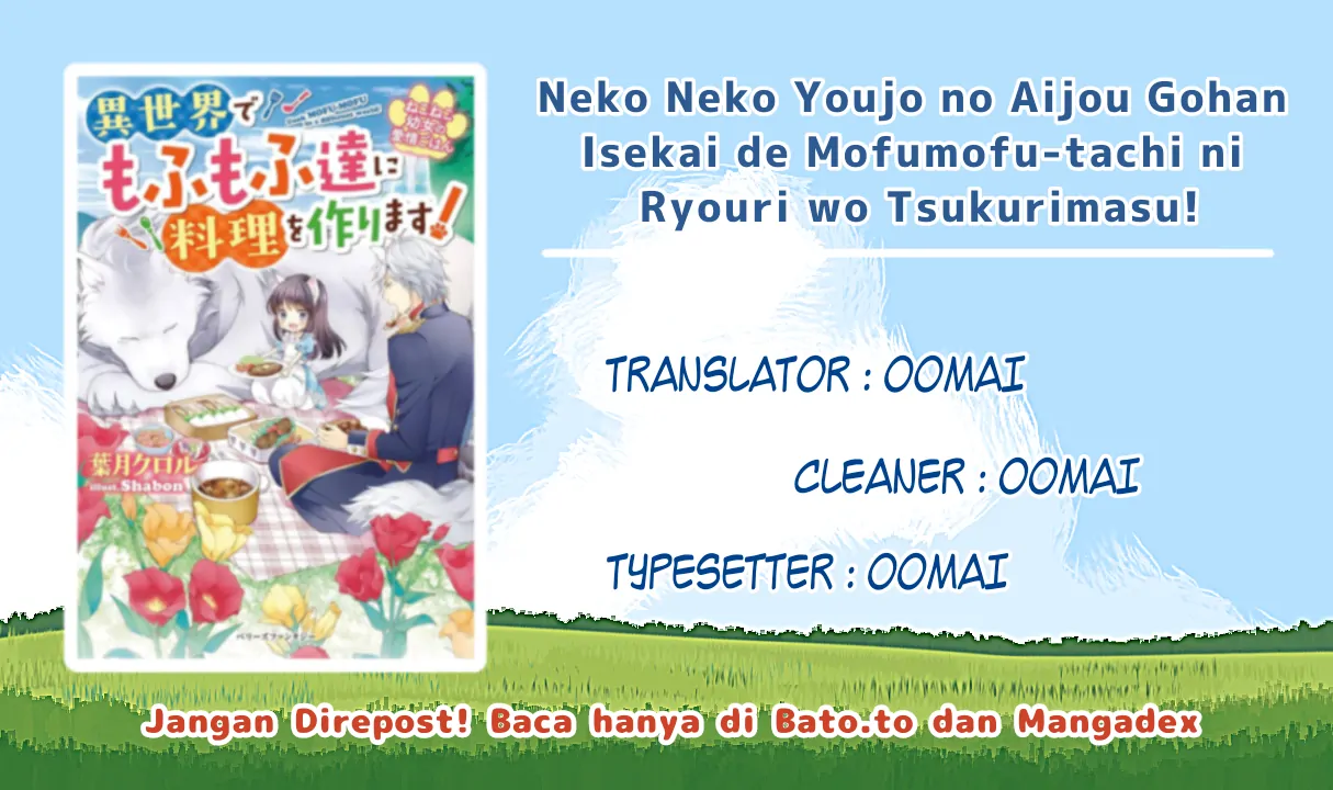 Baca Neko Neko Youjo no Aijou Gohan ~Isekai de Mofumofu-tachi ni Ryouri wo Tsukurimasu!~ - Chapter 8 halaman 1