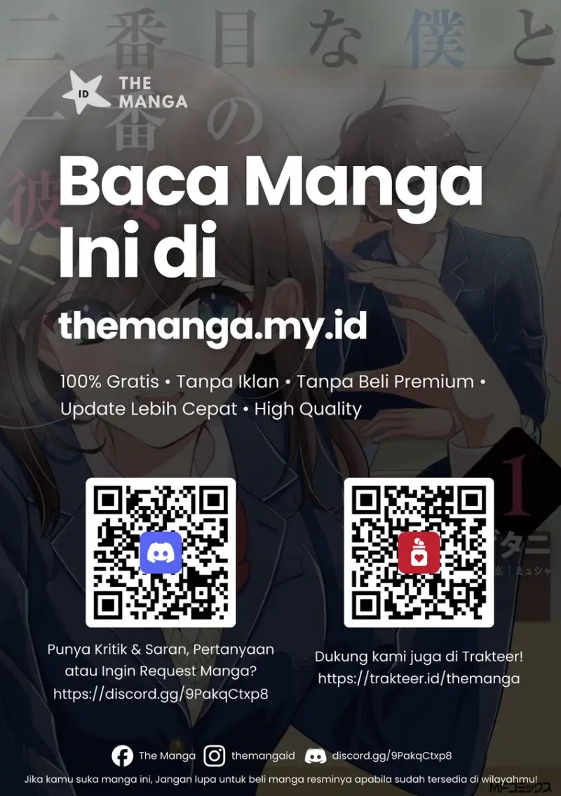 Baca Nibanme na Boku to Ichiban no Kanojo - Chapter 06.2 halaman 20