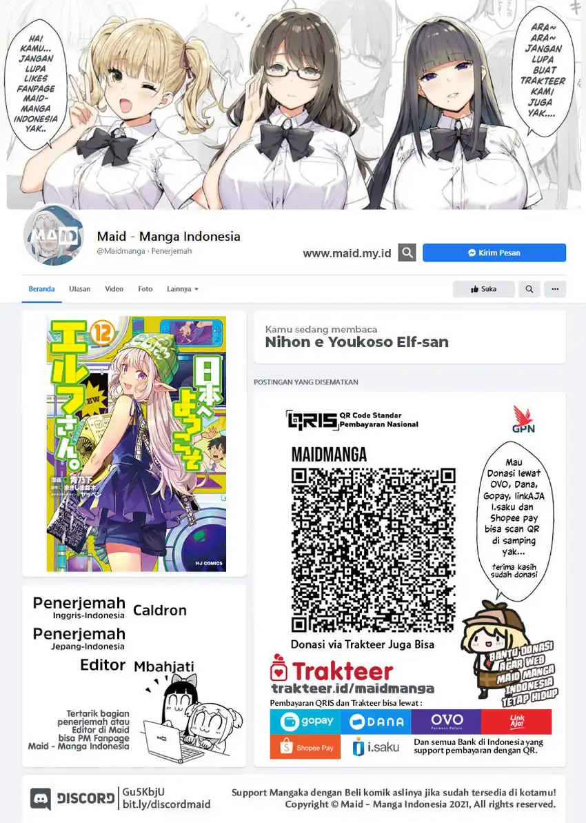 Baca Nihon e Youkoso Elf-san - Chapter 67 halaman 2