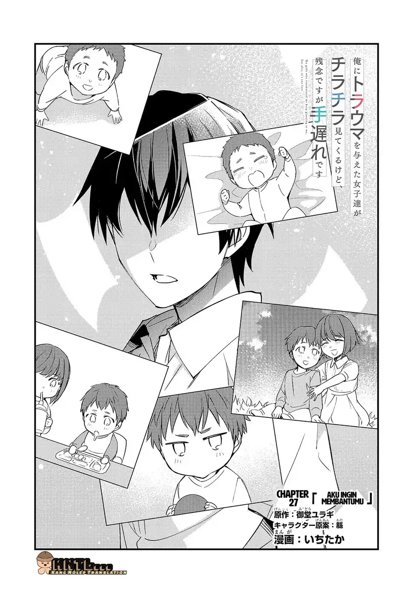 Baca Ore ni Trauma wo Ataeta Joshi-tachi ga Chirachira Mitekuru kedo, Zannen desu ga Teokure desu - Chapter 27 halaman 3