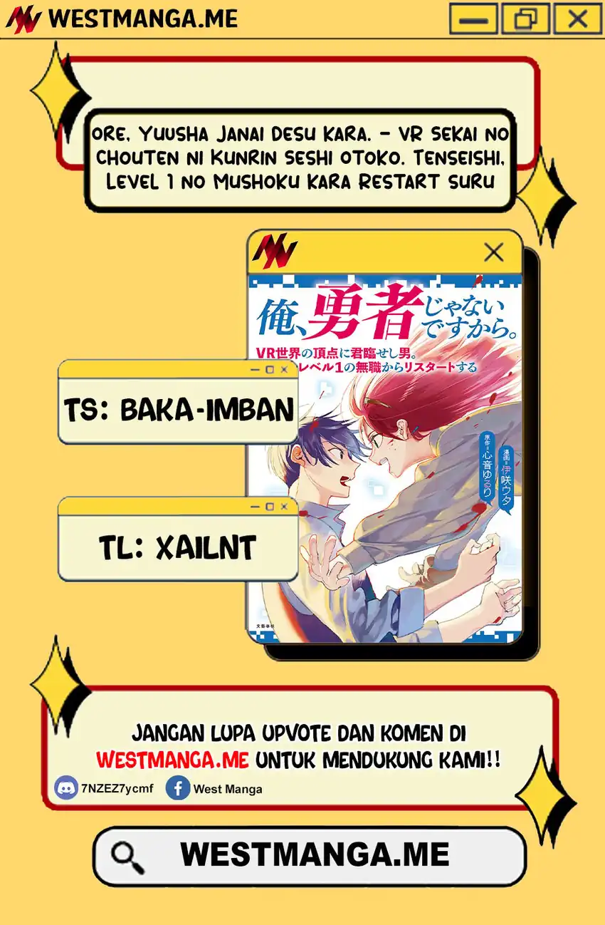 Ore, Yuusha janai desu kara. – VR Sekai no Chouten ni Kunrin Seshi Otoko. Tenseishi, Level 1 no Mushoku kara Restart suru Chapter 43 page 6