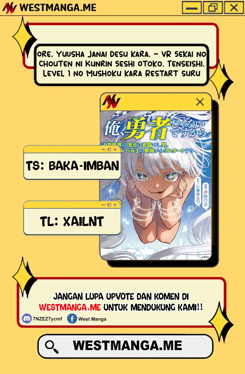 Baca Ore, Yuusha janai desu kara. – VR Sekai no Chouten ni Kunrin Seshi Otoko. Tenseishi, Level 1 no Mushoku kara Restart suru - Chapter 45 halaman 3