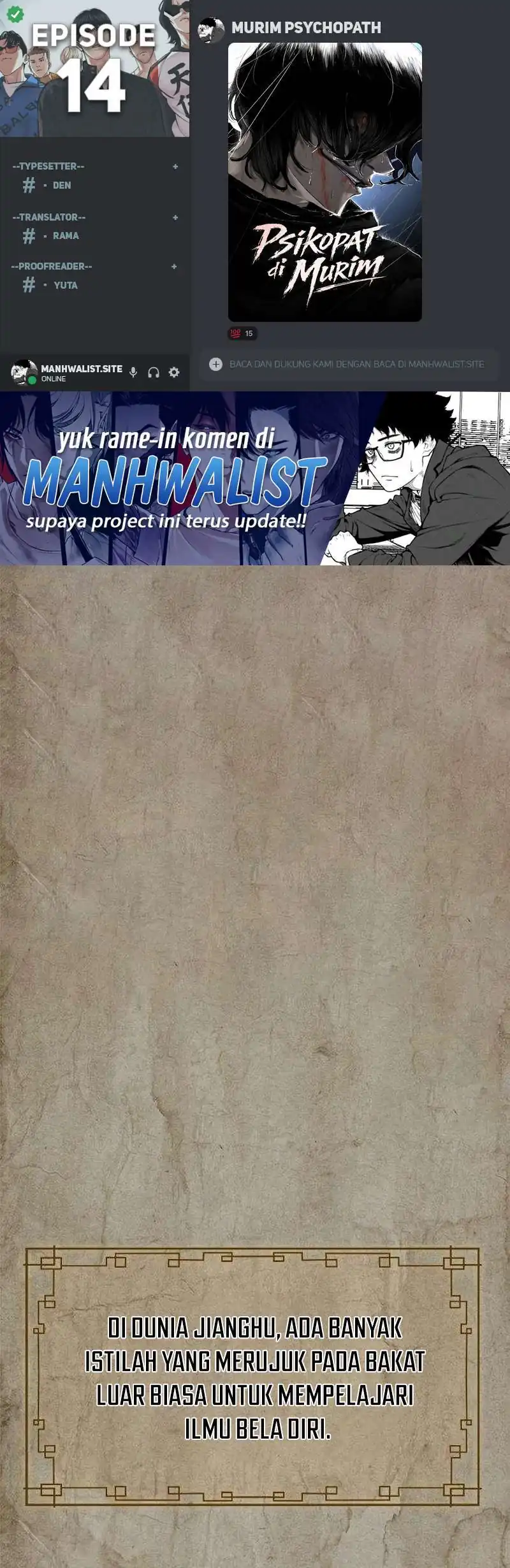 Baca Psychopath in Murim - Chapter 14 halaman 1
