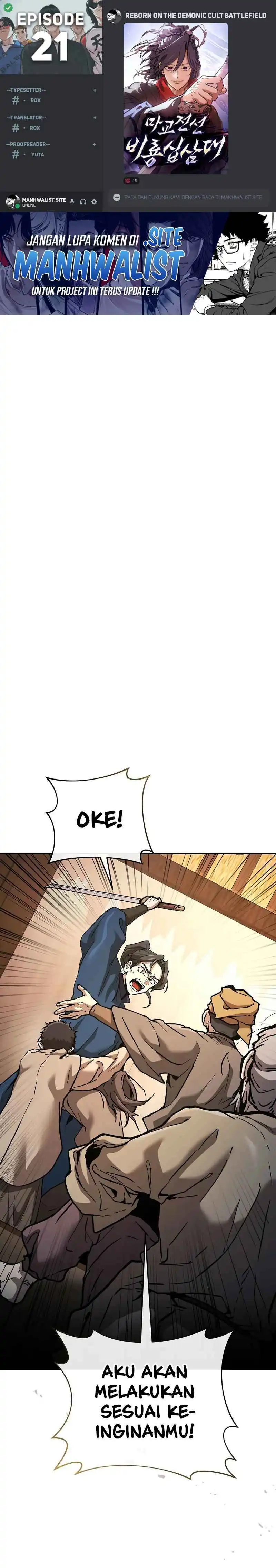 Baca Reborn on the Demonic Cult Battlefield - Chapter 21 halaman 1