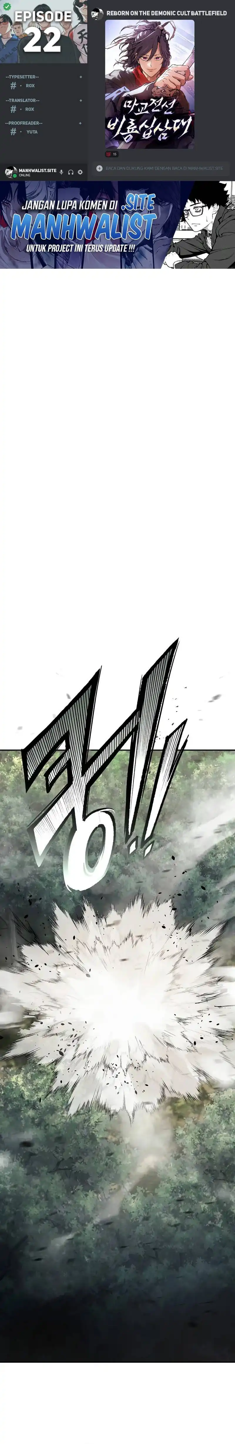 Baca Reborn on the Demonic Cult Battlefield - Chapter 22 halaman 1