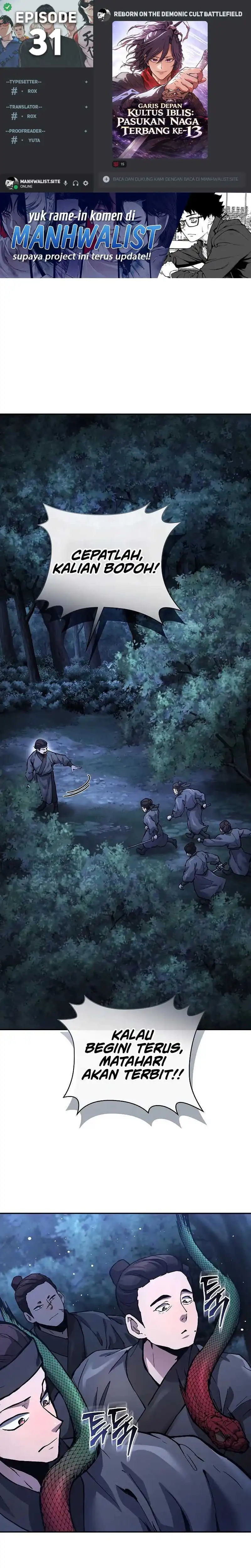 Baca Reborn on the Demonic Cult Battlefield - Chapter 31 halaman 1
