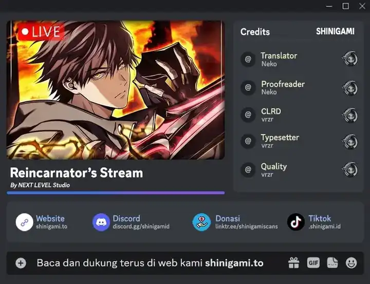 Baca Reincarnator's Stream - Chapter 13 halaman 1