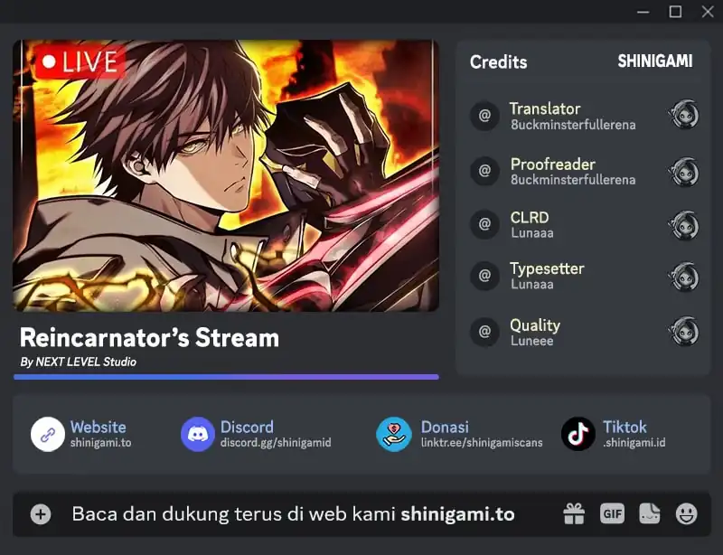Baca Reincarnator's Stream - Chapter 37 halaman 1