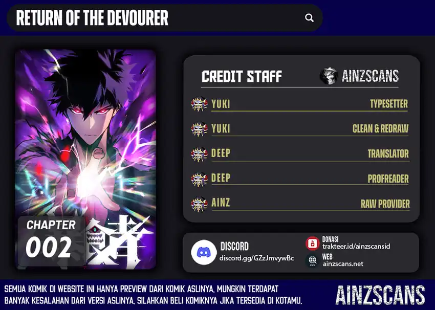 Baca Return of the Devourer - Chapter 02 halaman 1