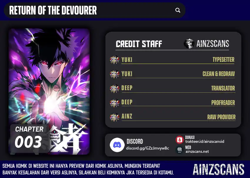 Baca Return of the Devourer - Chapter 03 halaman 1