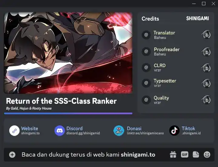 Baca Return of the SSS-Class Ranker - Chapter 168 halaman 1