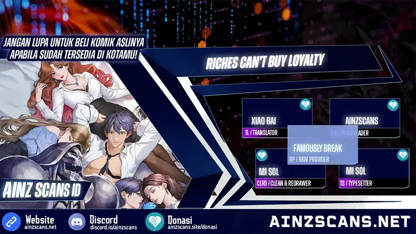 Baca Riches Can’t Buy Loyalty Chapter 48 - Halaman 1 Baca Riches Can’t Buy Loyalty - Chapter 48 halaman 1